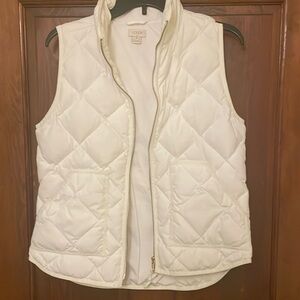 White quilted vest